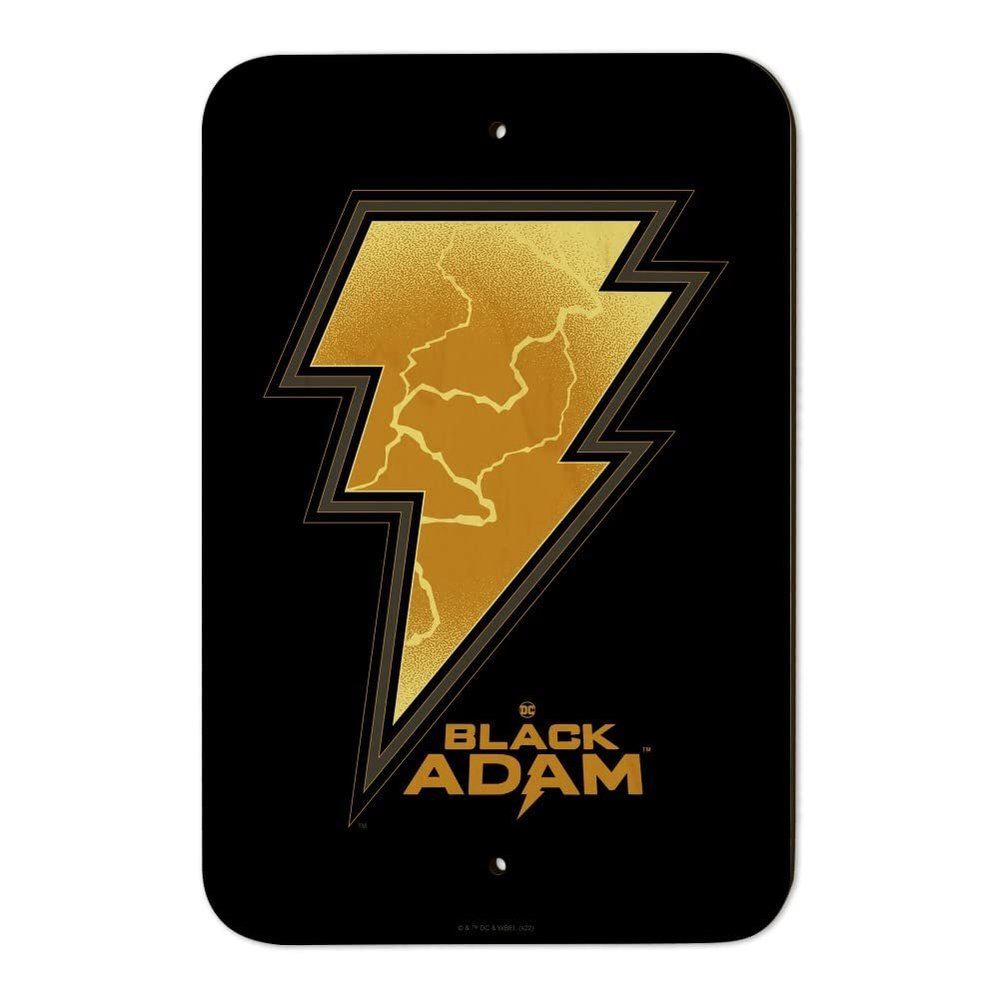 GRAPHICS & MORE Black Adam Lightning Logo Home Business Office Sign