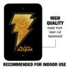 GRAPHICS & MORE Black Adam Lightning Logo Home Business Office Sign view 2