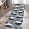 GRAPKS Geometric Patterns Runner Rug for Hallway Non SlipIndoor Outdoor Runners CaepetRubber Backing Doormat Runner 100/200/300/400/500/600cm Long (Size : 2.3 ft x 11.5 ft) view 3