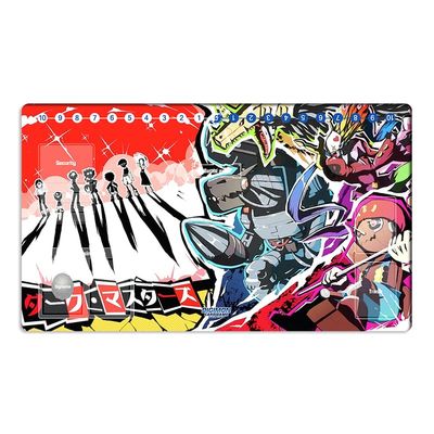 Mlikemat New DTCG Duel Playmat Digimon Dark Masters Trading Card Game TCG CCG Mat Pad + Free Bag (ZD002-505-SM)
