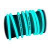 GlowLights 50 x Personalized 8'' Glow Bracelets Light Sticks, Wedding & Birthday Party Favors, Imprinted w/YOUR MESSAGE (009 Aqua) view 1