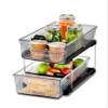 madesmart Premium 2 Tier Organizer, Undersink Storage with Pull Out Sliding Drawers, for Cleaning Supplies, Pantry, Sponges, Bottles, Adjustable Dividers & Pull Out Sliding Baskets, Smoke view 4