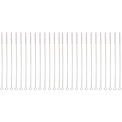30 pcs Stainless Steel Straw Brush Tube Cleaner Brush Straw