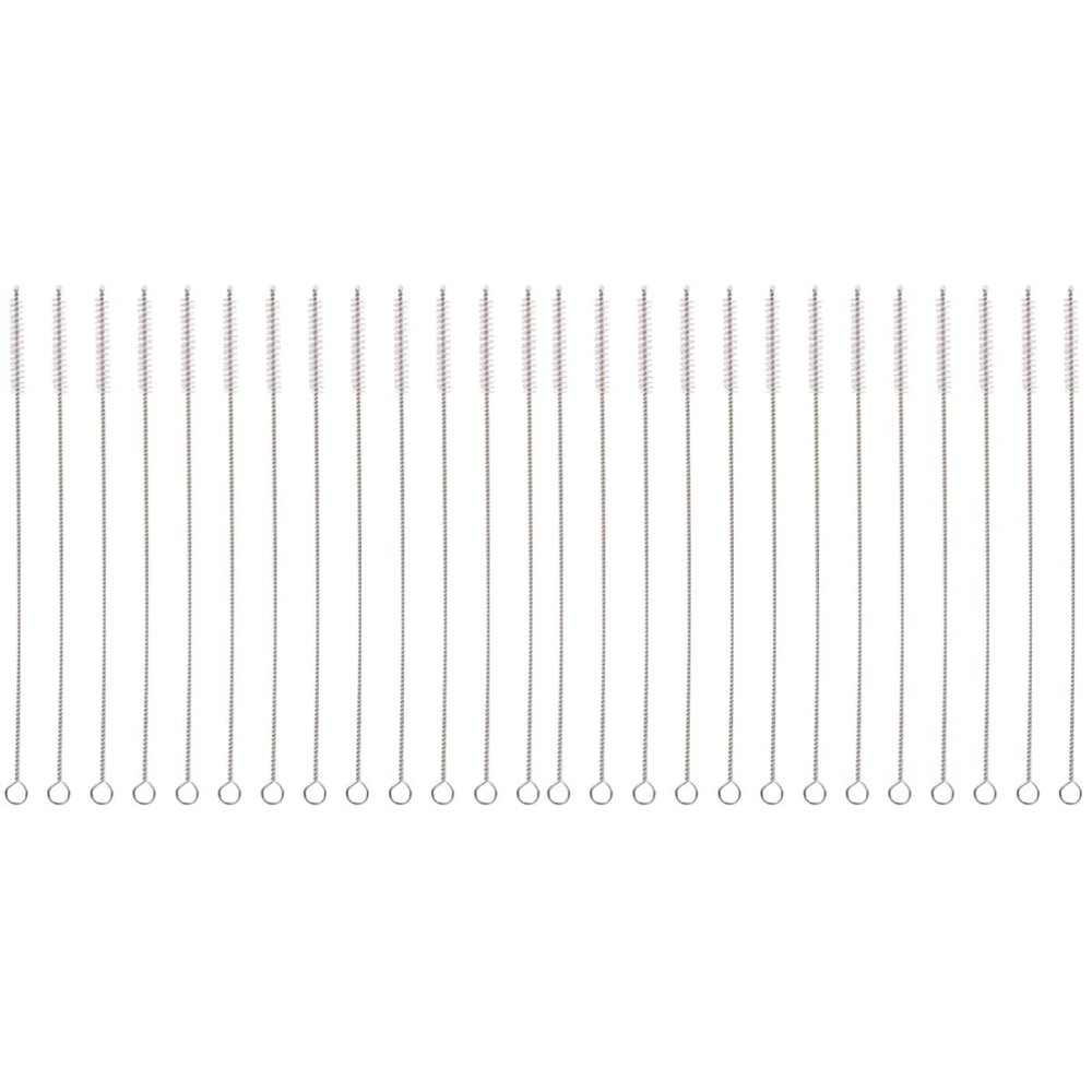 30 pcs Stainless Steel Straw Brush Tube Cleaner Brush Straw