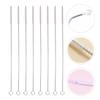 30 pcs Stainless Steel Straw Brush Tube Cleaner Brush Straw view 2