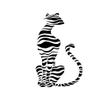 African Animal Wall Decal Jungle Stylized Sticker Home Office Video Game Room Decor Truck Trailer Graphic Mancave Den Hunter Big Cat Lion Tiger (26 X 48 inches) view 2