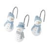 Avanti Linens - Shower Curtain Hooks, Holiday Bathroom Decor, Set of 12 (Frosty Friends Collection) view 1