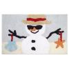 Avanti Linens - Bath Rug, Cotton Bath Mat, Christmas Inspired Bathroom Accessories (Holiday Collection, Snowman) view 1