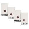 Avanti Linens - Fingertip Towels, Soft & Absorbent Cotton Velour, Christmas Decorations, Set of 4 (Tis The Season Collection) view 1
