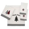 Avanti Linens - Fingertip Towels, Soft & Absorbent Cotton Velour, Christmas Decorations, Set of 4 (Tis The Season Collection) view 2