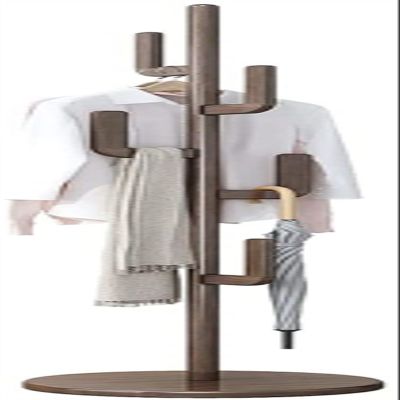 YQBUER Organizer Rack Coat Rack Household Single Pole Coat Shelves Bedroom Vertical Hanger Living Room Tree-Shaped Decoration Coat Shelf Corridor Floor Coat Stand Hat and Umbrella Rack (Color : D)
