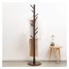 YQBUER Wall Mounted Coat Rack Coat Stand Modern Floor Standing Hat and Coat Stand Clothes Rack Entryway Purse Display Hall Tree Wooden Coat Rack for Foyer Garage Office Bedroom Closet 165cm for Th view 1