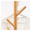 YQBUER Wall Mounted Coat Rack Coat Stand Modern Floor Standing Hat and Coat Stand Clothes Rack Entryway Purse Display Hall Tree Wooden Coat Rack for Foyer Garage Office Bedroom Closet 165cm for Th view 3