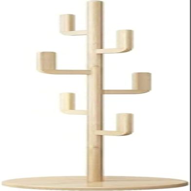 YQBUER Organizer Rack Coat Rack Household Single Pole Coat Shelves Bedroom Vertical Hanger Living Room Tree-Shaped Decoration Coat Shelf Corridor Floor Coat Stand Hat and Umbrella Rack (Color : B)