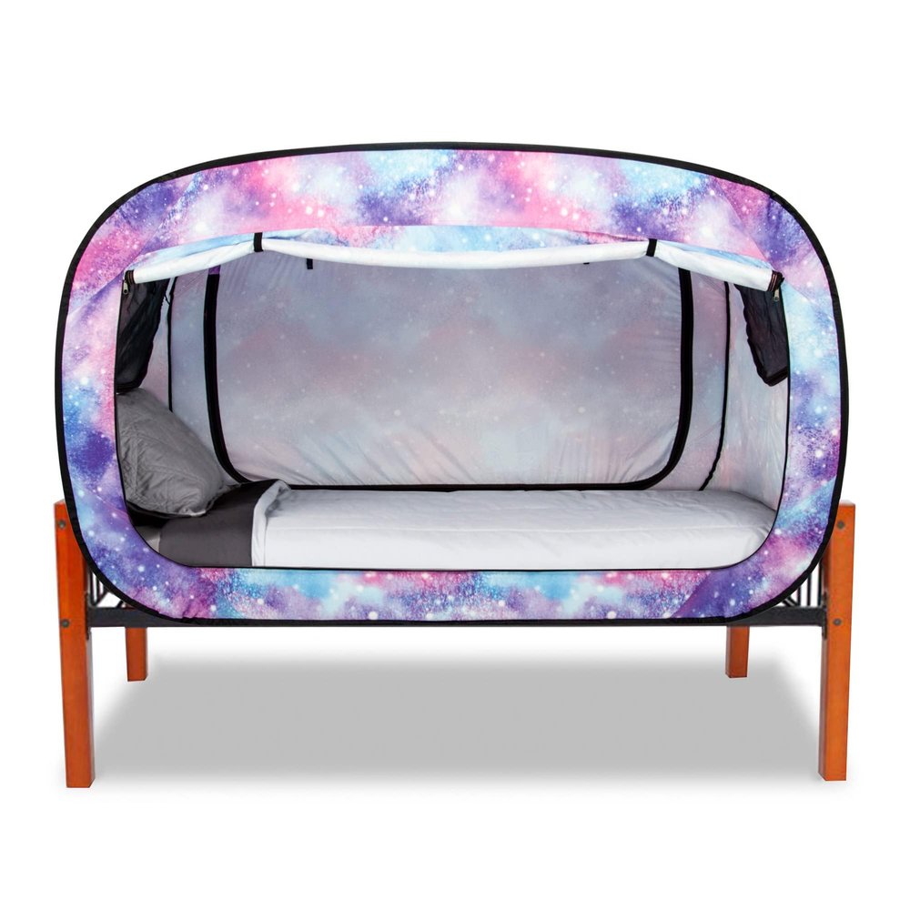 ANC POP Bed Tent Twin Bed Canopy Portable Dream Tent for Adult Indoor Sleeping Tents with 2 Doors Breathable Private Space Tents, Unicorn