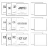 Segbeauty Waterproof Labels for Bottles, 18pcs Shampoo Conditioner White Label Stickers, Removable Self-Adhesive Soap Dispenser Stickers for Bathroom Kitchen Washstand Dresser Plastic Glass Bottle view 1