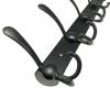 YQBUER Wall Mounted Coat Rack Heavy Duty 5 Tri Hooks Metal Wall Han view 3
