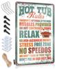 Adt Signs for Yard Funny Hot Tub Rules Sign Security Alert Sign Outdoor Signs (Size : 30X40CM) view 1