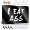 Warning My Neighbor is A Jackass Sign I Eat Ass Tin Sign Funny Metal Signs Garage Signs for Men Funny ( Size : 30X40CM ) view 1