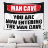 Bar for Man Cave Caution! You are Now Entering The Man Cave Tapestry Space Decor Astethic Stuff for Room (Size : 75X100CM) view 1