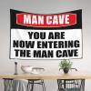 Bar for Man Cave Caution! You are Now Entering The Man Cave Tapestry Space Decor Astethic Stuff for Room (Size : 75X100CM) view 3