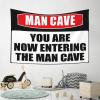 Bar for Man Cave Caution! You are Now Entering The Man Cave Tapestry Space Decor Astethic Stuff for Room (Size : 75X100CM) view 4