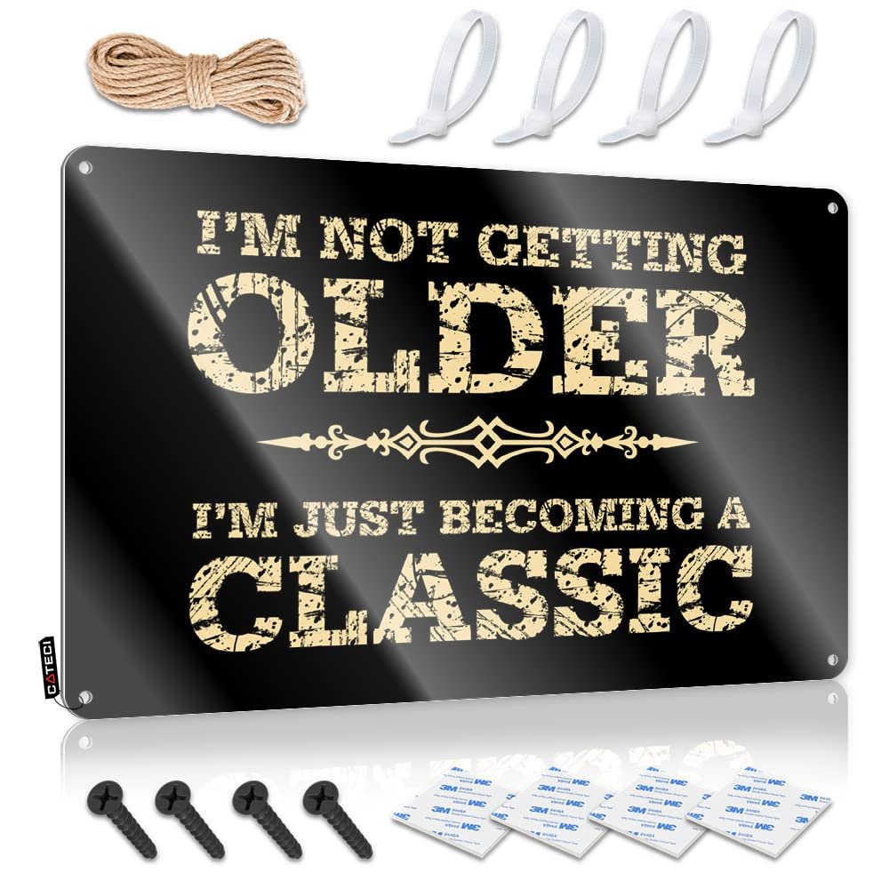 Warning My Neighbor is A Jackass Sign IM Not Getting Older Tin Sign Funny Metal Signs Garage Signs for Men Funny ( Size : 30X40CM )