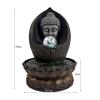 Indoor Tabletop Fountains Indoor Running Water Fountains Handmade Buddha Statue Desktop Waterfall Fountain Office Feng Shui Fortune Ornaments Home Decor Decoration Meditation Fountain view 2