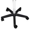 UNNS Lounge Chair White Office Stool Imitation Leather Round Rolling Stool Chair Height Adjustable Rolling Stool with Wheels Salon Stool Bedroom Chair (Color : A) view 4