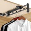 3-Pack Heavy Duty Retractable Closet Pull Out Rod, Wardrobe Hanger Rail Organizer, Top Mount Wardrobe Hanger,Adjustable Clothing Organizer Holder Extendable Wardrobe Rail Tube Rod (Size : 40CM) view 1