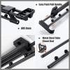 3-Pack Heavy Duty Retractable Closet Pull Out Rod, Wardrobe Hanger Rail Organizer, Top Mount Wardrobe Hanger,Adjustable Clothing Organizer Holder Extendable Wardrobe Rail Tube Rod (Size : 40CM) view 4