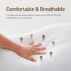 Acanva Cooling Bed Pillows for Sleeping, Luxury Hotel Quality 3D Microfiber Filling with Breathable Cover for Side Back and Stomach Sleepers, Reduces Neck Pain, Standard (Pack of 2), Black 2 Count view 3