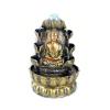 Indoor Tabletop Fountains Zen Water Sound Desktop Waterfall Fountain Lucky Feng Shui Ball Fountains Gold Buddha Statue Lotus Peaceful Home Decoration Decoration Meditation Fountain view 1