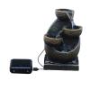 BNNP Indoor Tabletop Fountains Desktop Fountain 4 Layer Desk Waterfall Fountain Indoor Living Room Bedroom Decoration Table Water Fountain Home Decor Tabletop Fountains Decoration Meditation Fountain view 3