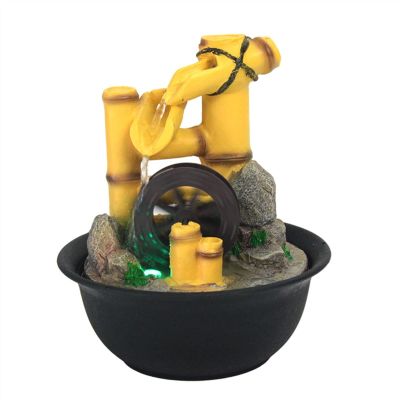 BNNP Indoor Tabletop Fountains Desktop Fountains Office Desk Lucky Waterfall Fountain Home Indoor Meditation Tabletop Fountain Living Room Decoration Water Fountains Decoration Meditation Fountain