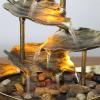 Indoor Tabletop Fountains Tabletop Fountain 4th Floor Lotus Leaf Water Table Fountain Office Desk Lucky Waterfall Fountains Interior Decoration Desktop Fountain Ornaments Decoration Meditation Fountai view 3