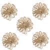 15 Pcs Twine Braided Flowers Craft Making Burlap Roses Christmas Flowers DIY Craft Jute Christmas Tree Rustic s Tree Decoration Crafts Rope Twist view 2
