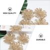 15 Pcs Twine Braided Flowers Craft Making Burlap Roses Christmas Flowers DIY Craft Jute Christmas Tree Rustic s Tree Decoration Crafts Rope Twist view 3