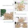 15 Pcs Twine Braided Flowers Craft Making Burlap Roses Christmas Flowers DIY Craft Jute Christmas Tree Rustic s Tree Decoration Crafts Rope Twist view 4