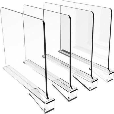 ACEVER Shelf Divider Acrylic Separator for Closet Organizer in Bedroom, Back to School Classroom, Kitchen, Library and Office