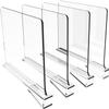 ACEVER Shelf Divider Acrylic Separator for Closet Organizer in Bedroom, Back to School Classroom, Kitchen, Library and Office view 1