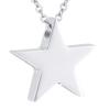 BIAIHQIE Stainless Steel High Polished Star Cremation Urns for Human Ashes Adult Funeral Charm Jewelry Keepsake Memories Urn view 1
