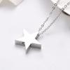 BIAIHQIE Stainless Steel High Polished Star Cremation Urns for Human Ashes Adult Funeral Charm Jewelry Keepsake Memories Urn view 3