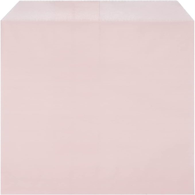 Quotidian Pink Flat Medium Glassine Paper Bags Envelope 4" x 6" (10 x 15.2cm) Pack of 100 - Business Baby Shower Confetti Wedding Samples