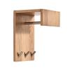 rUrEu Coat Hook Hanger with Metal Hooks and Clothes Rails, Wall Mounted Coat Rack, Key Hook, Suitable for Entryway Bathroom Kitchen Cabinets Closet view 1