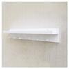 rUrEu Coat Rack Wall Mounted for Entryway,Wall Hanging Shelf Coat Hooks for Wall Coat Hook Rack with 5 Dual Hooks for Bathroom, Living Room, Bedroom/White/6 Hooks view 1