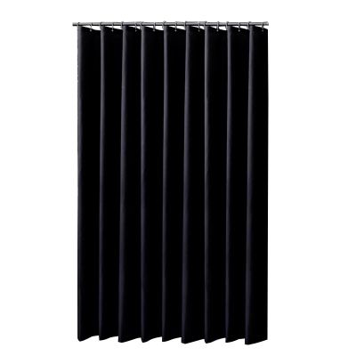 Large Black Shower Curtain Waterproof Fabric Shower Curtains Washable Bathroom Bath Curtain with 12 Hooks Bathtub Decor 94x76in-240x193cm/WxL