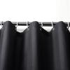 Large Black Shower Curtain Waterproof Fabric Shower Curtains Washable Bathroom Bath Curtain with 12 Hooks Bathtub Decor 94x76in-240x193cm/WxL view 2