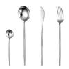 16 Piece Silverware Set for 4 Stainless Steel Cutlery Sets Kitchen Flatware Utensil Include Knife Fork Spoon Teaspoon Mirror Polished Dishwasher Safe view 1