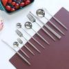 16 Piece Silverware Set for 4 Stainless Steel Cutlery Sets Kitchen Flatware Utensil Include Knife Fork Spoon Teaspoon Mirror Polished Dishwasher Safe view 3